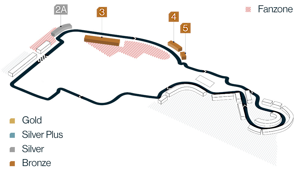 Formel 1 banan Madring i Madrid, Spanien.