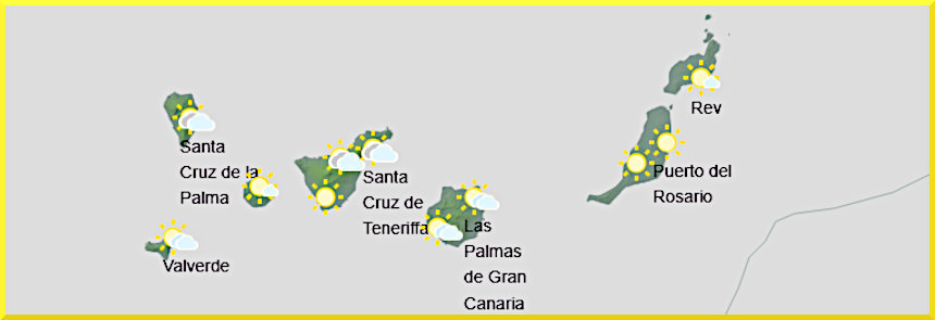 Väderprognos för Kanarieöarna den 27 februari 2026.
