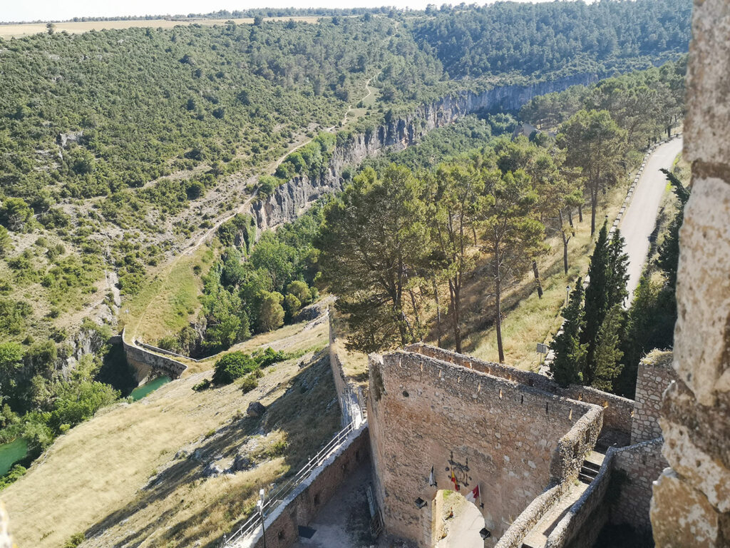 Fästningen Alarcón, utsikt.
