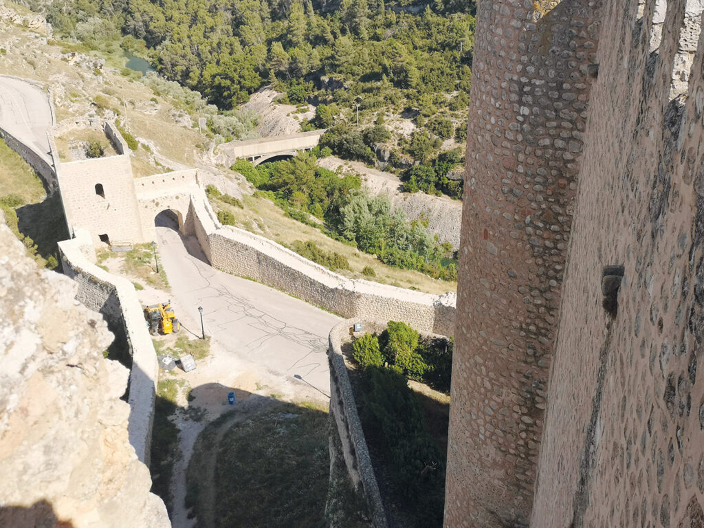 Uppfarten till fästningen.