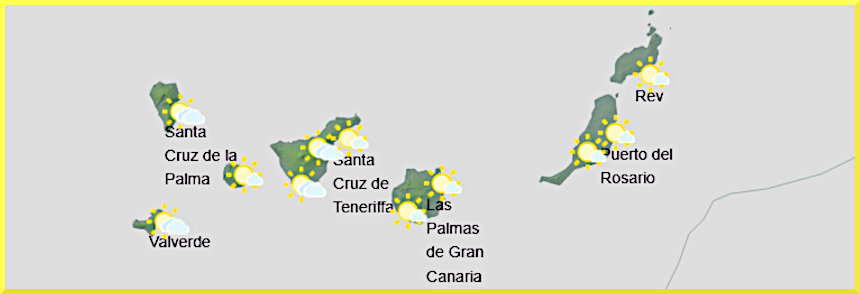 Väderprognos för Kanarieöarna den 1 april 2026.