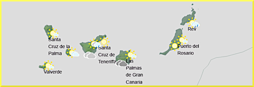 Väderprognos för Kanarieöarna den 17 mars 2026.