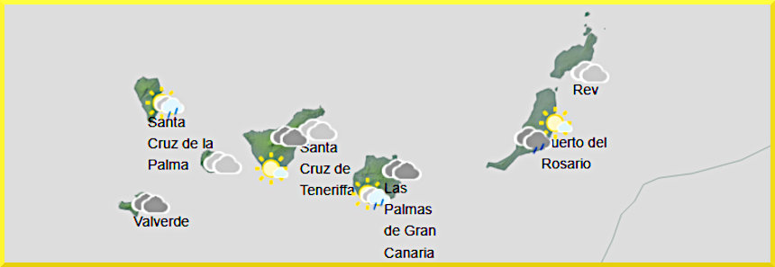 Väderprognos för Kanarieöarna den 3 mars 2026
