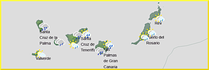 Väderprognos för Kanarieöarna den 4 mars 2026