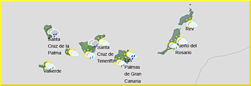 Väderprognos för Kanarieöarna den 6 mars 2026