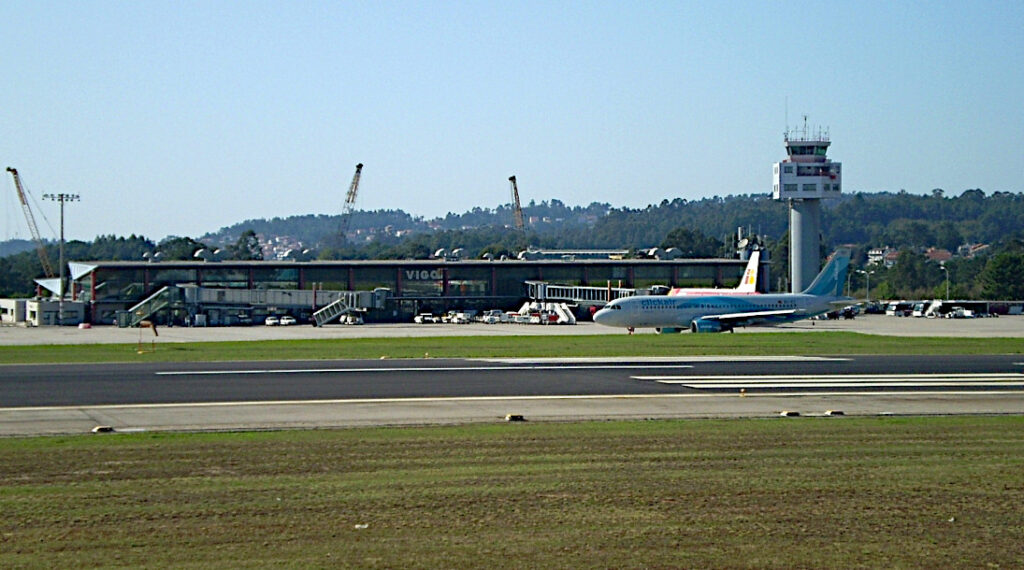 Flygplatsen i Vigo, Spanien.