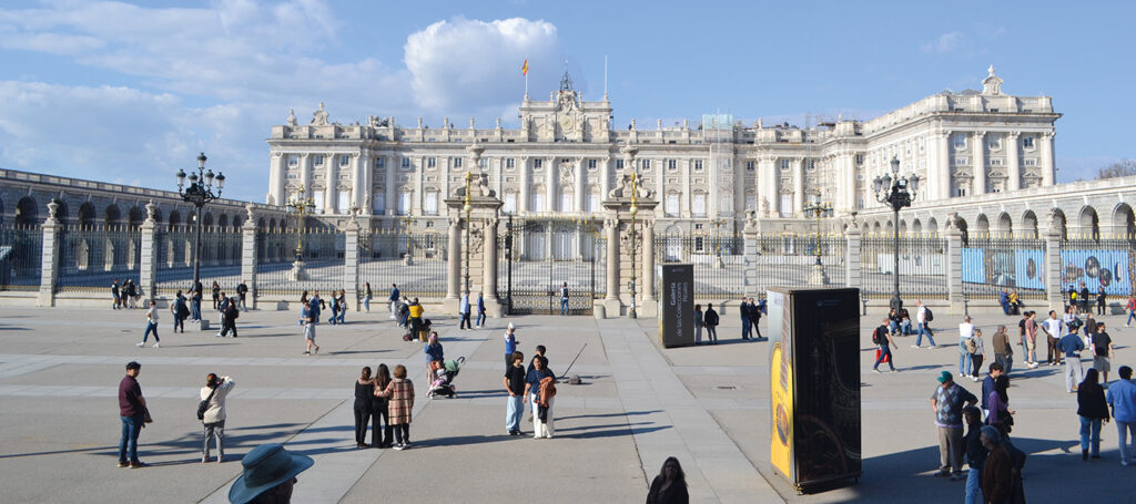 Det kungliga palatset i Madrid.