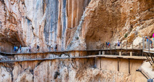 Vandringsleden Caminito del Rey, Spanien.