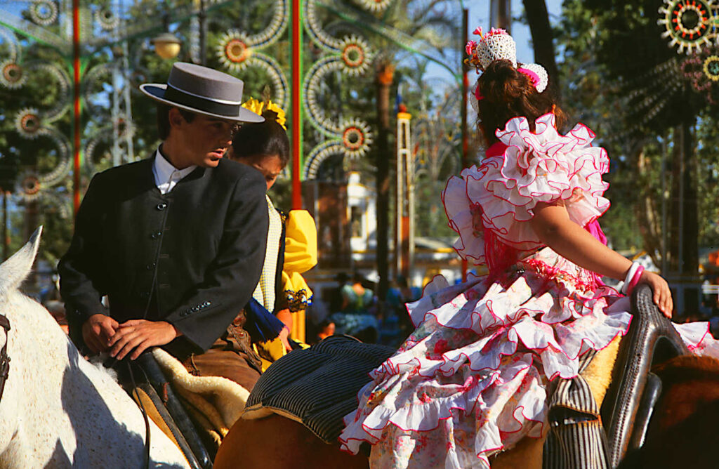 Feria del Caballo i Jerez de la Frontera, Spanien.
