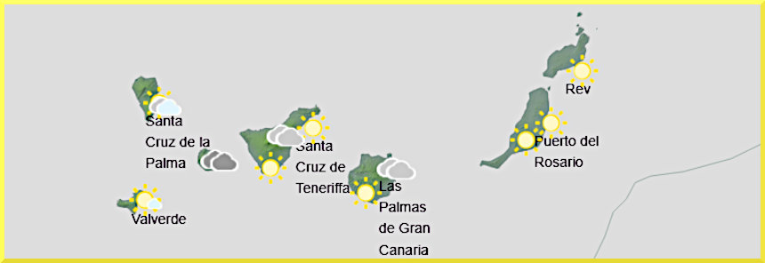 Väderprognos för Kanarieöarna den 14 april 2026.