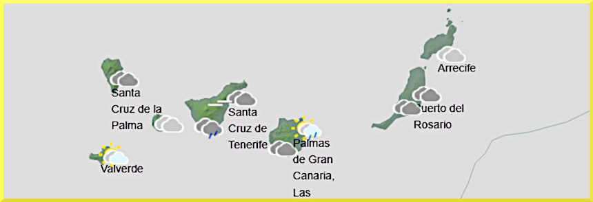Väderprognos för Kanarieöarna den 28 april 2026.