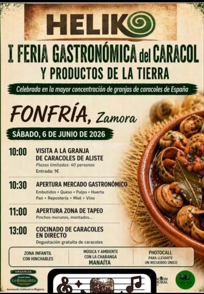 Fonfría, snigelevenemang den 6 juni 2026.