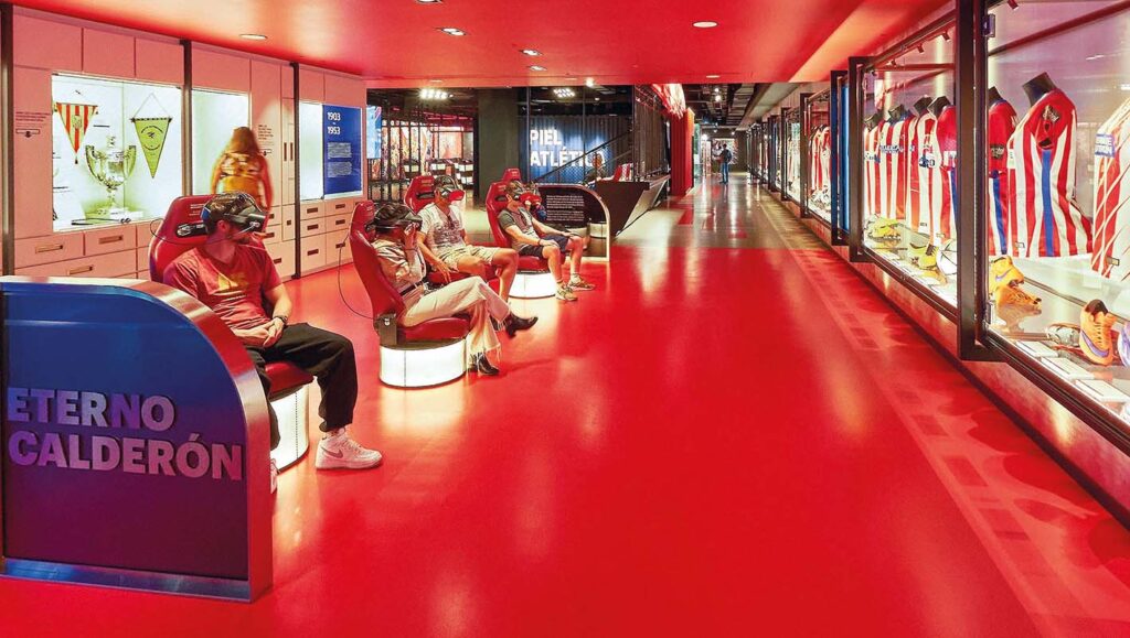 Ett museum på en fotbollsarena.