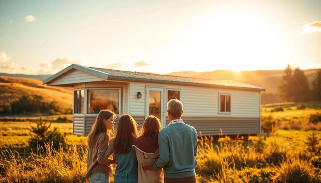 Prefabricerat hus, ett mobile home.